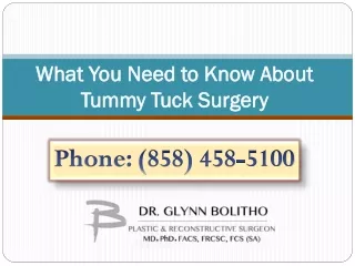 What You Need to Know About Tummy Tuck Surgery