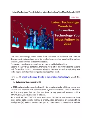 latest technology trends in information