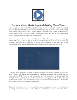 Buy Best Usa Youtbue views