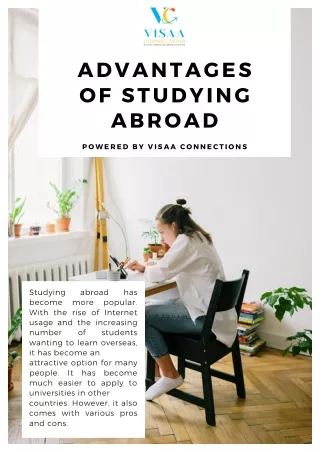 Learn Top Benefits of Studying Abroad | Visaa Connections
