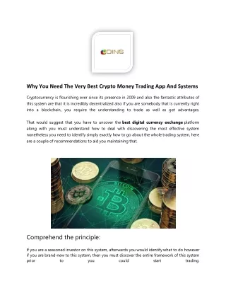 why you need the very best crypto money trading