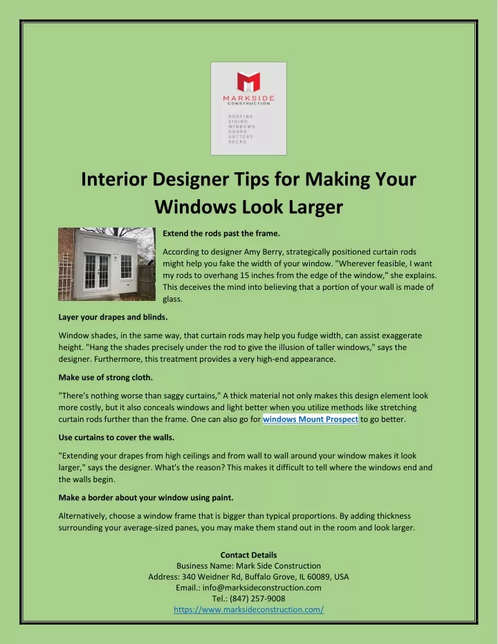 interior designer tips for making your windows
