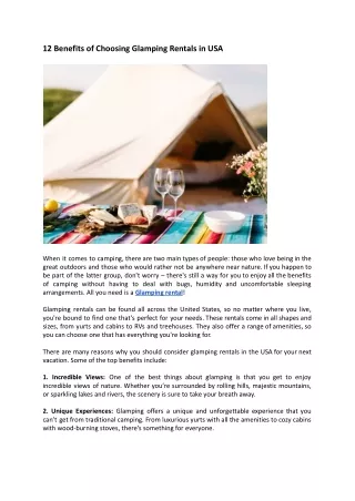 12 Benefits of Choosing Glamping Rentals in USA .docx