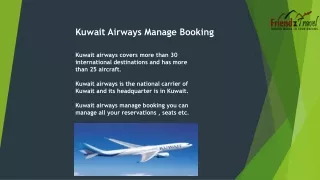 Kuwait Airways Manage Booking