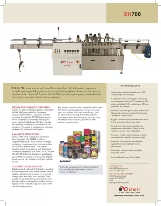 BH700 - The roll-on labeling system by B & H Labeling Systems