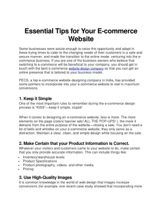 Essential Tips for Your E-commerce Website-converted