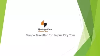 tempo traveller for Jaipur City Tour
