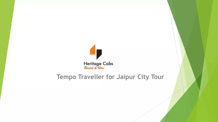 tempo traveller for jaipur city tour