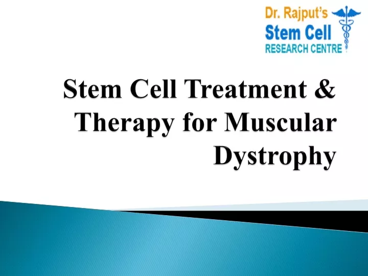 stem cell treatment therapy for muscular dystrophy