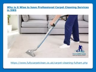 why is it wise to have professional carpet