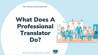 the translation industry