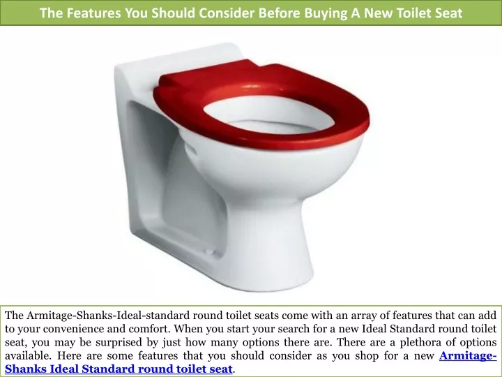 the features you should consider before buying a new toilet seat