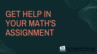 get help in your math s assignment