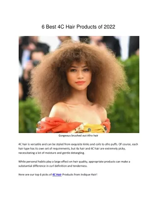 6 Best 4C Hair Products of 2022