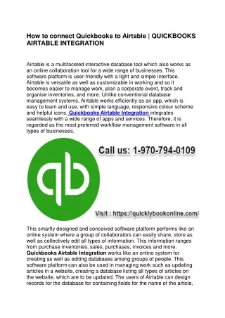 how to connect quickbooks to airtable quickbooks