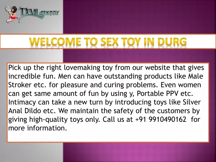 welcome to sex toy in durg