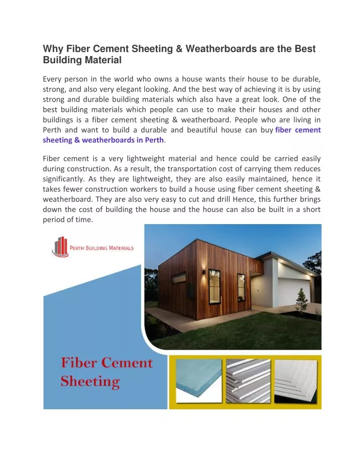 why fiber cement sheeting weatherboards