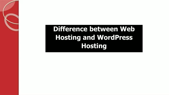 difference between web hosting and wordpress hosting