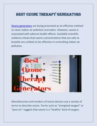 best ozone therapy generators best ozone therapy
