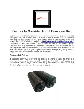 Roller Conveyor - Kashetter Group of Firms