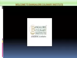 Culinary Course in Bangalore