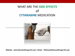 what are the side effects of cytarabine medication