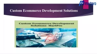 custom ecommerce development solutions