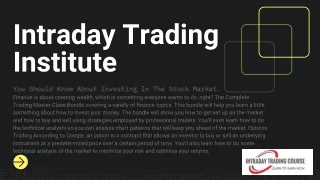 Investment in Stock Market