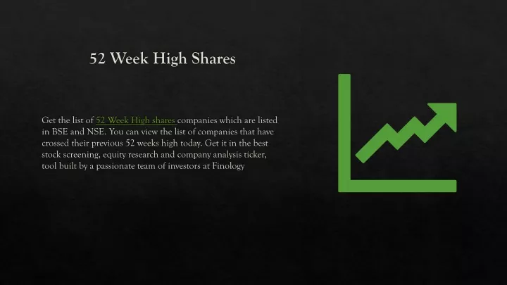 52 week high shares