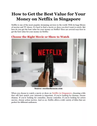 how to get the best value for your money