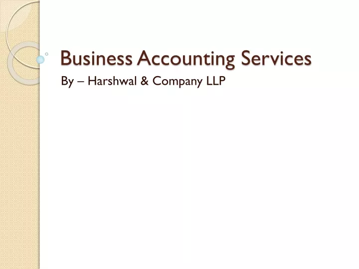 business accounting services