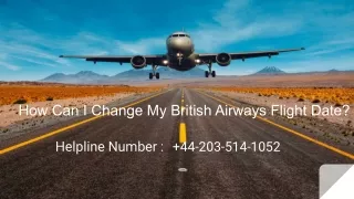 how can i change my british airways flight date