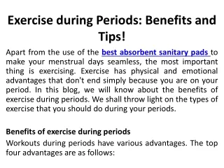 exercise during periods benefits and tips