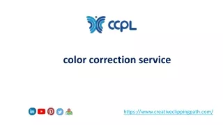 Color correction service - CCPL