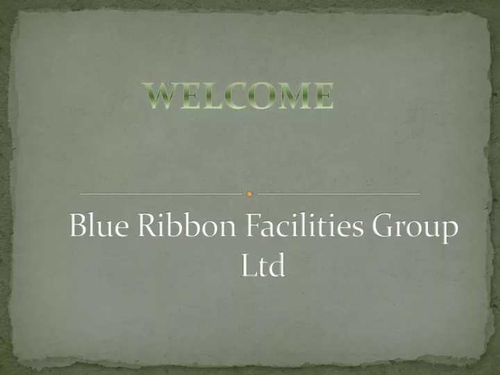 blue ribbon facilities group ltd