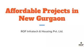 affordable projects in new gurgaon
