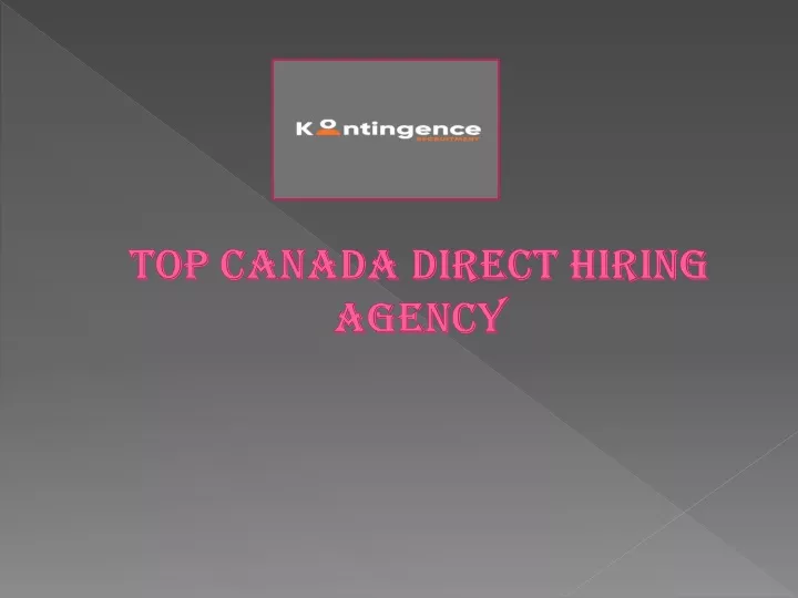 top canada direct hiring agency