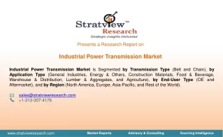 Industrial Power Transmission Market size, share & forecast
