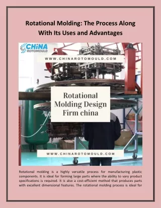 rotational molding the process along with