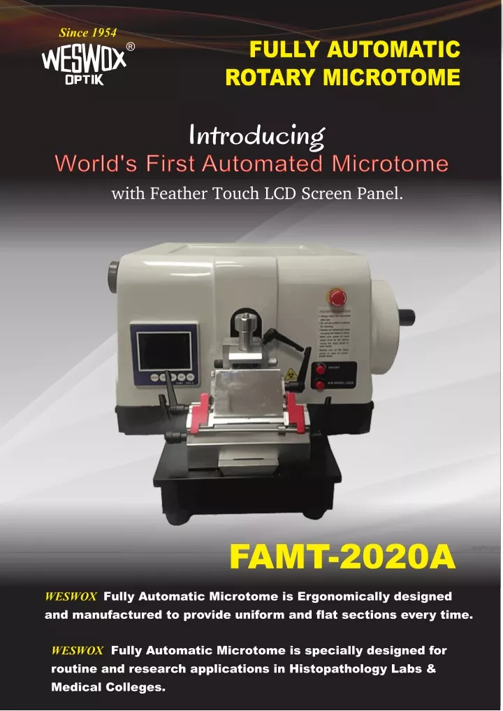 world s first automated microtome