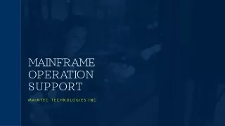 Best Mainframe operation support company in USA