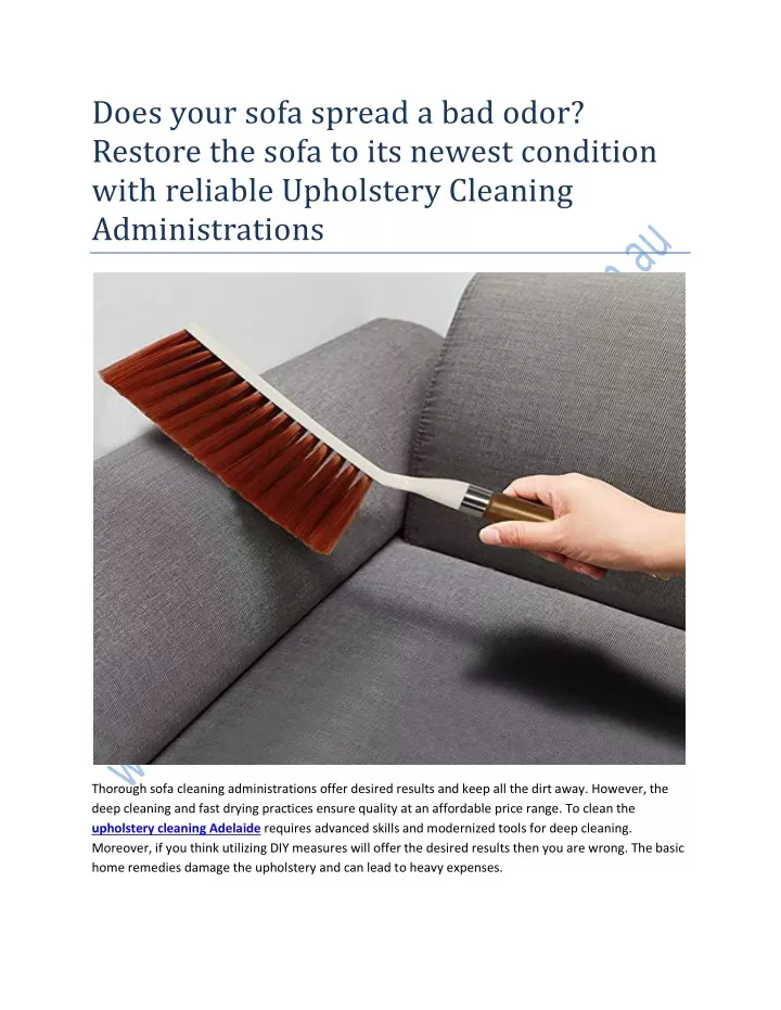 does your sofa spread a bad odor restore the sofa