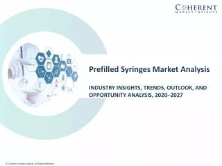 Prefilled Syringes Market to Surpass US$ 10,738.72 Million by 2027