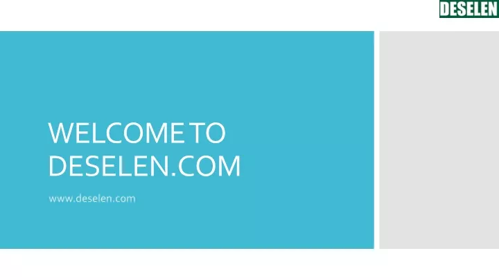 welcome to deselen com