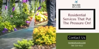 Reliable Residential Pressure Washing Services