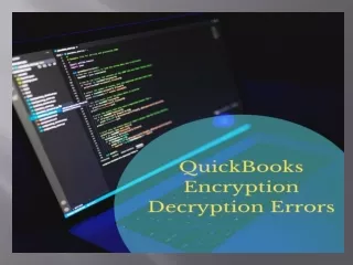 Simple Steps to Fix QuickBooks Encryption Decryption Errors