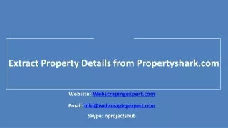 extract property details from propertyshark com