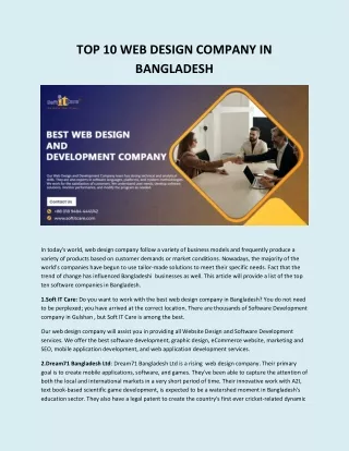 top 10 web design company in bangladesh