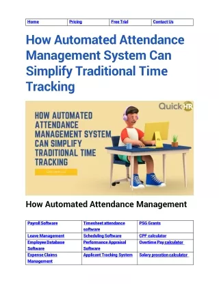 how automated attendance management system can simplify traditional time tracking
