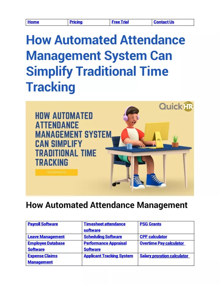 how automated attendance management system can simplify traditional time tracking